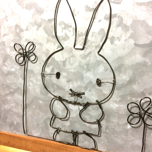 みっちゃんページ　ワイヤークラフト　ワイヤーアート ミッフィー ワイヤークラフト ワイヤーアート 壁飾り その他アート
