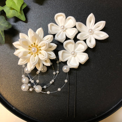 オーガンジーリボンヘアゴム くまちゃんのtrick or treat