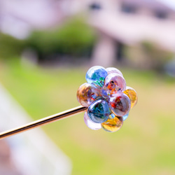 カラフルしゃぼんの簪 3枚目の画像