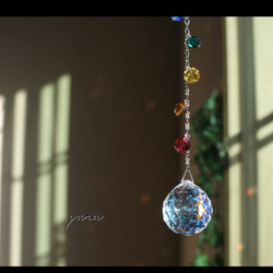 ラスト1点♢50mm♢ スワロフスキーサンキャッチャー・DAHLIA(ダリア