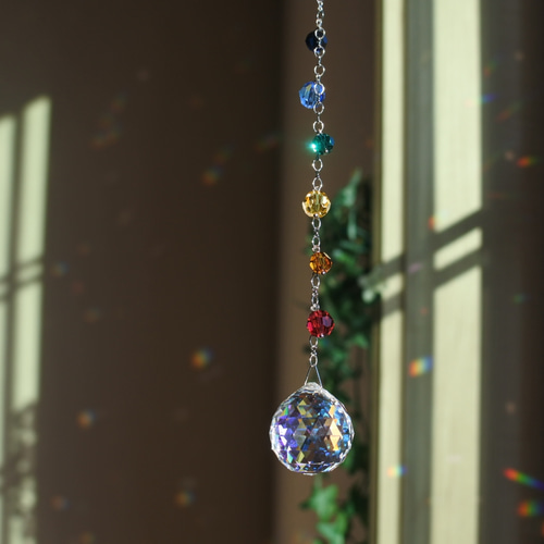 スワロフスキー　サンキャッチャー　レインボー スワロサンキャッチャー ━Rainbow Dance━ サンキャッチャー ゆら