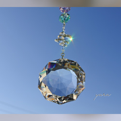 ラスト1点♢50mm♢ スワロフスキーサンキャッチャー・DAHLIA