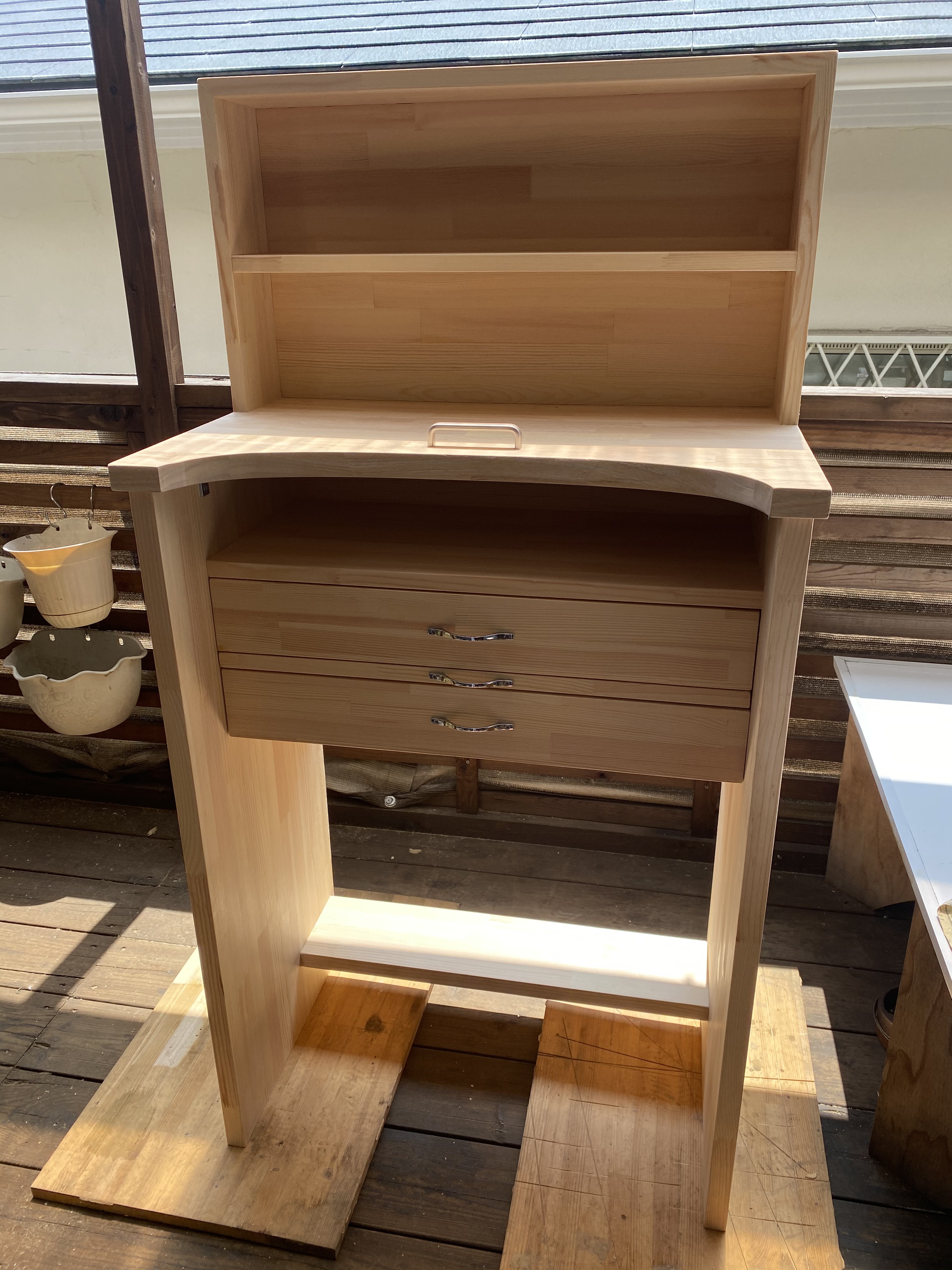 彫金机 パイン材 製 机・デスク yasai 通販 10211651｜Creema(クリーマ)