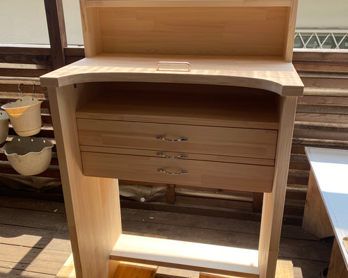 彫金机 パイン材 製 机・デスク yasai 通販 10211651｜Creema(クリーマ)