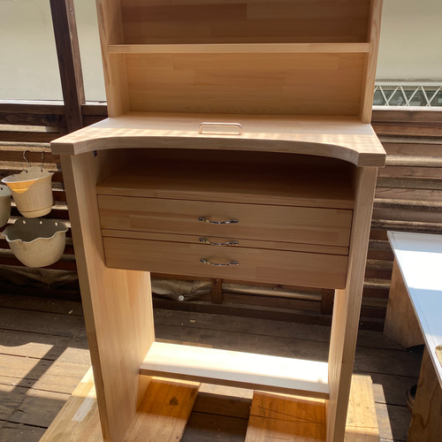 彫金机 パイン材 製 机・デスク yasai 通販 10211651｜Creema(クリーマ)