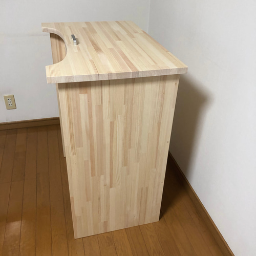 彫金机　（天板ラバーウッド材製）　※ハンドメイド 彫金机、作業台 （ラバーウッド材） 机・デスク yasai 通販
