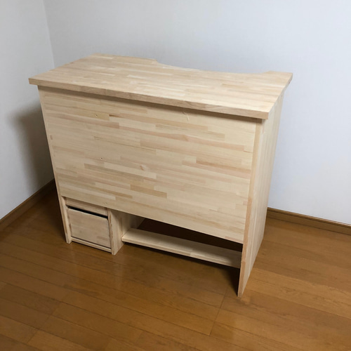 彫金机　（天板ラバーウッド材製）　※ハンドメイド 彫金机（天板ラバーウッド材製）※ハンドメイド