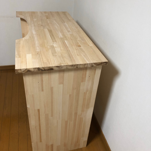 彫金机、作業机、彫金、机 ワイドタイプ 片袖引き出し付き 机