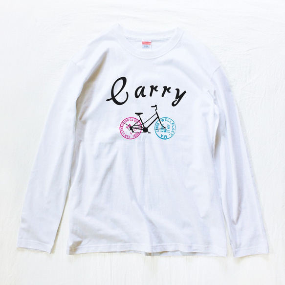 Carry　自転車（長袖Tシャツ） 1枚目の画像