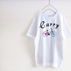 Carry　自転車Tシャツ 1枚目の画像