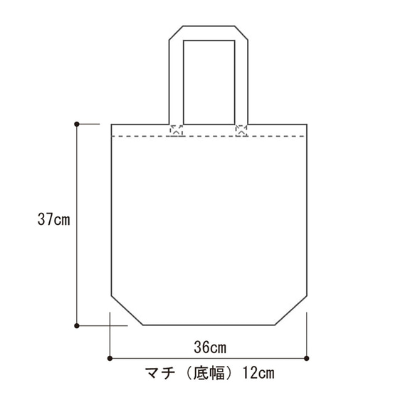 ストライプ　ボーダー　トートバック 2枚目の画像