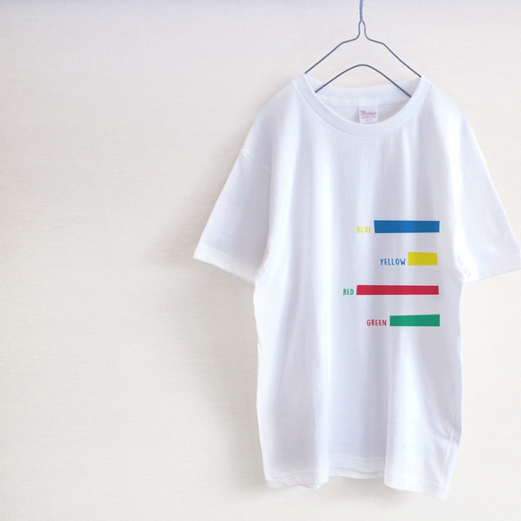 4 colors　メンズ・レディース　Tシャツ 1枚目の画像