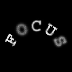 FOCUS　ピンボケ　Tシャツ（黒） 3枚目の画像