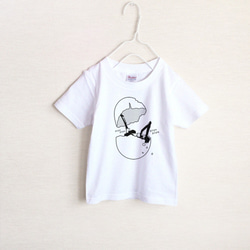 たまご＆ひよこ？　ユニーク　Tシャツ（キッズ） 2枚目の画像