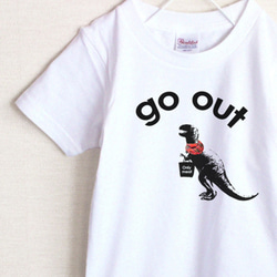 GO OUT　恐竜　Tシャツ（キッズ） 1枚目の画像