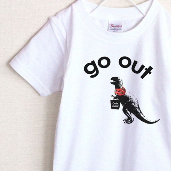 GO OUT　恐竜　Tシャツ（キッズ） 1枚目の画像
