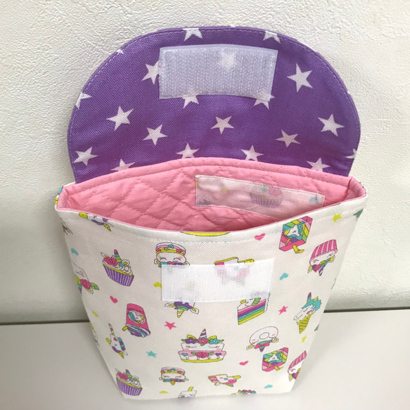 可愛いコップ入れ、コップ袋マジックテープタイプ   #1760 4枚目の画像