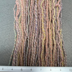 手染め手紡ぎ毛糸　【ポルワス】ーお試しワンコインー（2021061101） 4枚目の画像