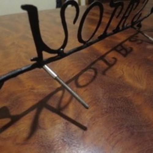 アイアン表札 オーダー表札 筆記体表札 鍛鉄表札 ロートアイアン （11