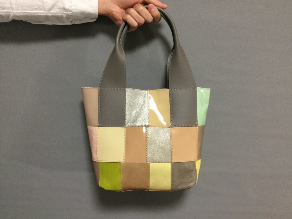 レザーパッチワークハンドバッグ292 9,625円
