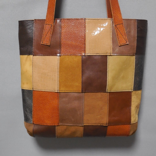 レザーパッチワークハンドバッグN1 ハンドバッグ Re.M.P.W 通販