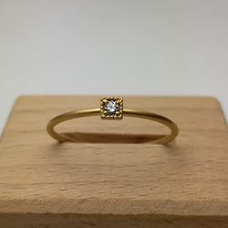 １カラットダイヤリングK18 一粒ダイヤモンド k18 ダイヤモンドリング ピンクゴールド 指輪 0.03ct