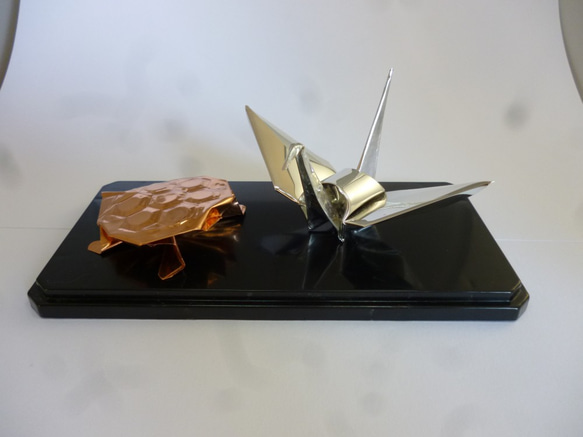 金属 アルミ 銅製 折り鶴 亀 その他置物 折り鶴工房 通販｜Creema  