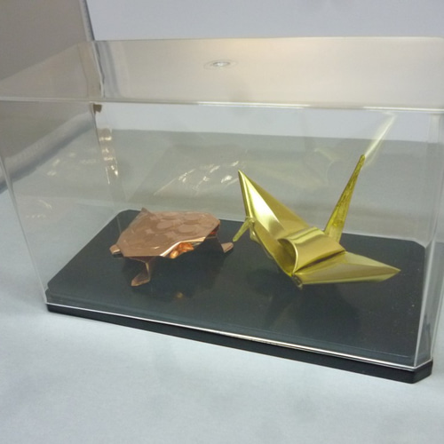 金属 真鍮 銅製 折り鶴 亀 その他置物 折り鶴工房 通販 8196196