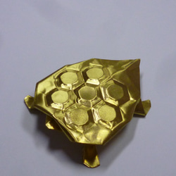 金属　銅　真鍮製　折り鶴　亀 7枚目の画像