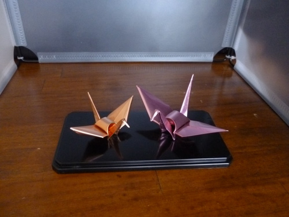 金属　銅　小型 折り鶴　 3枚目の画像