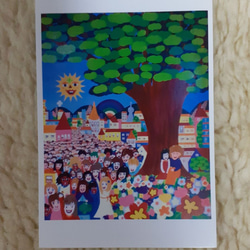 ハッピーパレードの作品　ベルリンとニューヨーク　ポストカード二枚セット　小楠アキコ作品 4枚目の画像