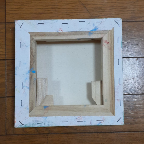 ハッピー太陽と虹　キャンバス　20×20cm　油絵　小楠アキコ作品 ハッピー太陽と虹 キャンバス 20×20cm 油絵 小楠アキコ作品