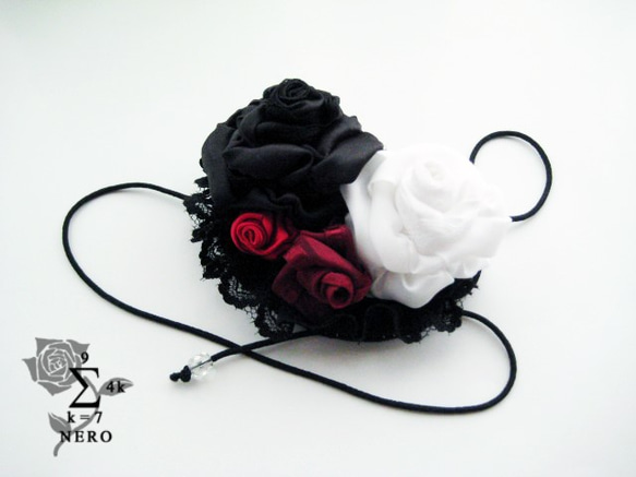 薔薇とレースの眼帯 其他飾品・配件 NERO 的作品 1857107｜Creema