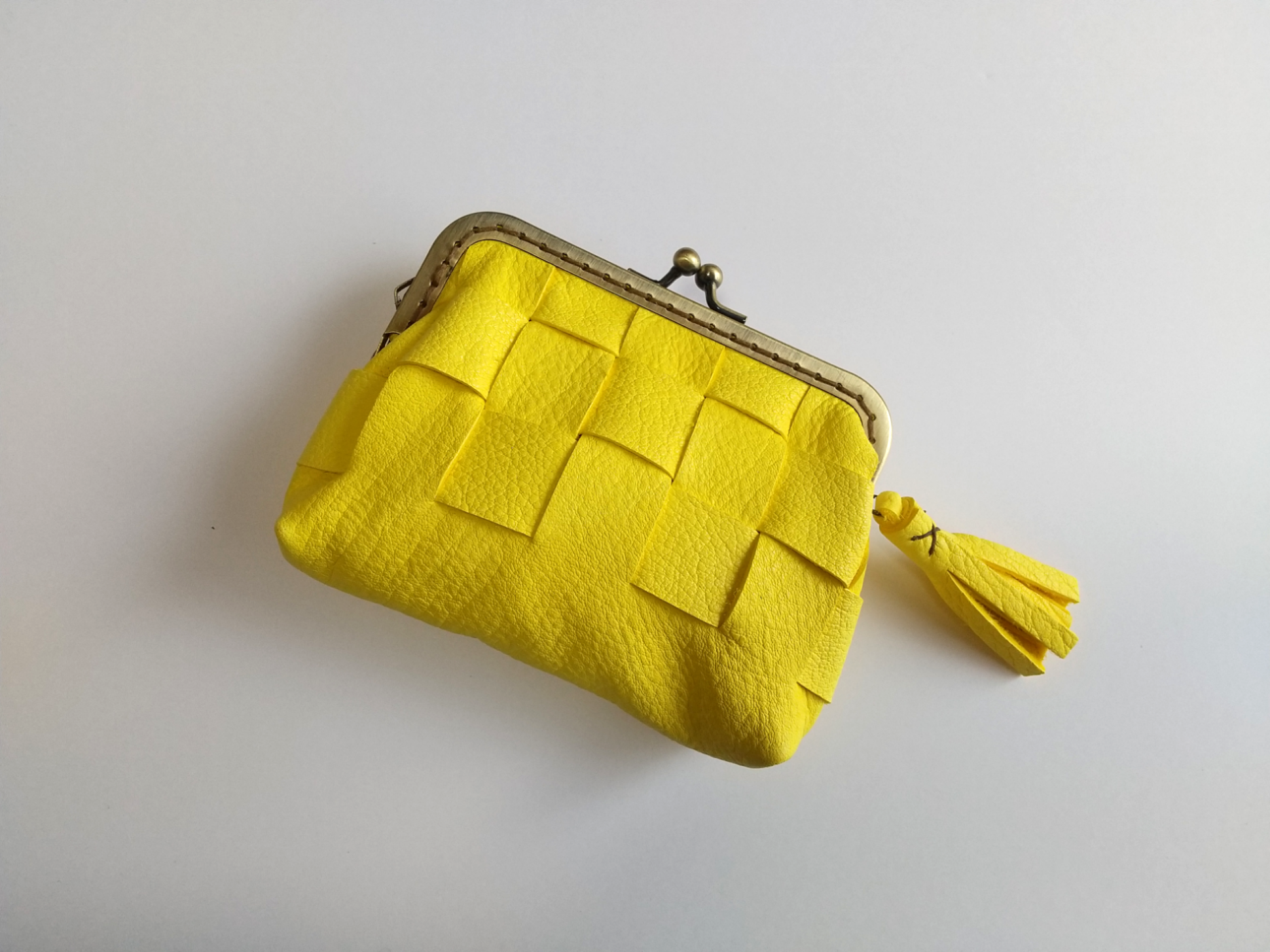 鹿革がまぐちショートモデル　鹿革コレクション　ジビエレザー