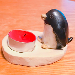キャンドル見守りペンギン 2枚目の画像
