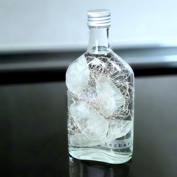 ルナリアのハーバリウム ～ ウイスキーボトル（ポケットタイプ  