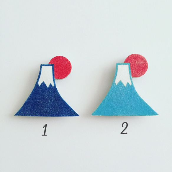 富士山:::ブローチ 2枚目の画像