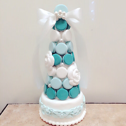 ティファニーブルーのマカロンタワー その他オーダーメイド とらねこ