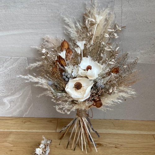 ドライフラワー ウェディングブーケ ブーケ petit bonheur_yoko 通販