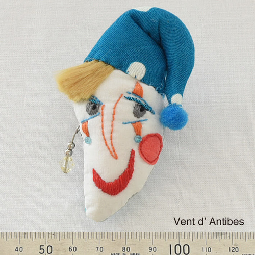 ヴィンテージ人形顔ブローチ 顔ブローチ「ピエロのジャック」 ブローチ Vent d' Antibes 通販