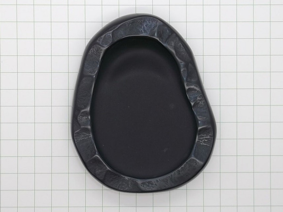 小型硯　自然・変わり硯　NO.０４７２　天然那智黒石製　 8枚目の画像
