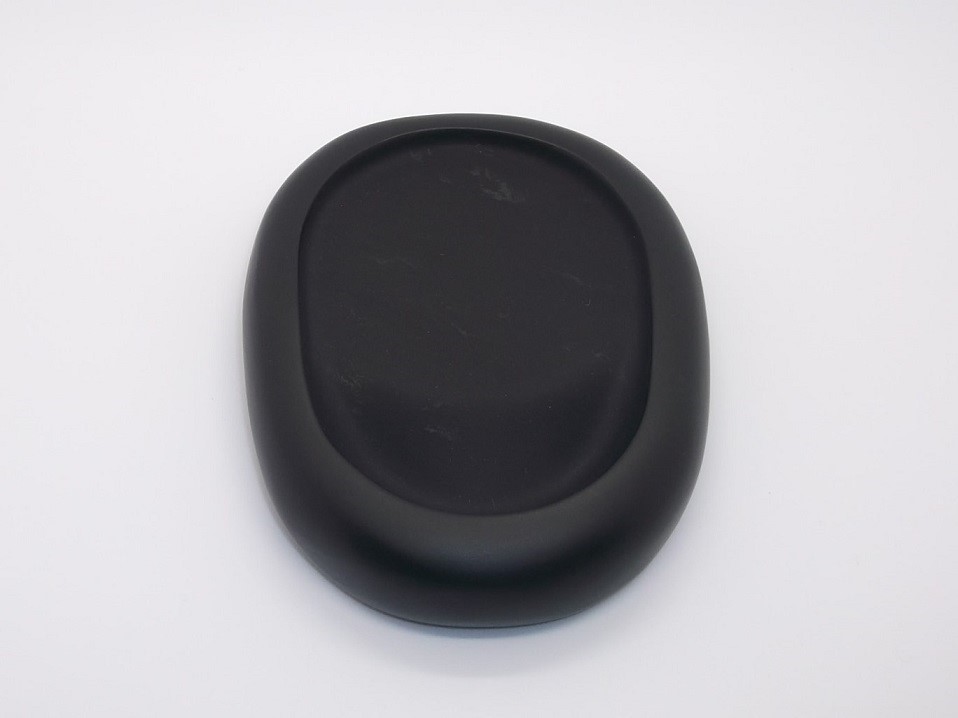 つるつる・変わり硯　NO.０４３７　天然那智黒石製