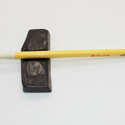 １本用筆置き　F－０５３　天然那智黒石製　 9枚目の画像