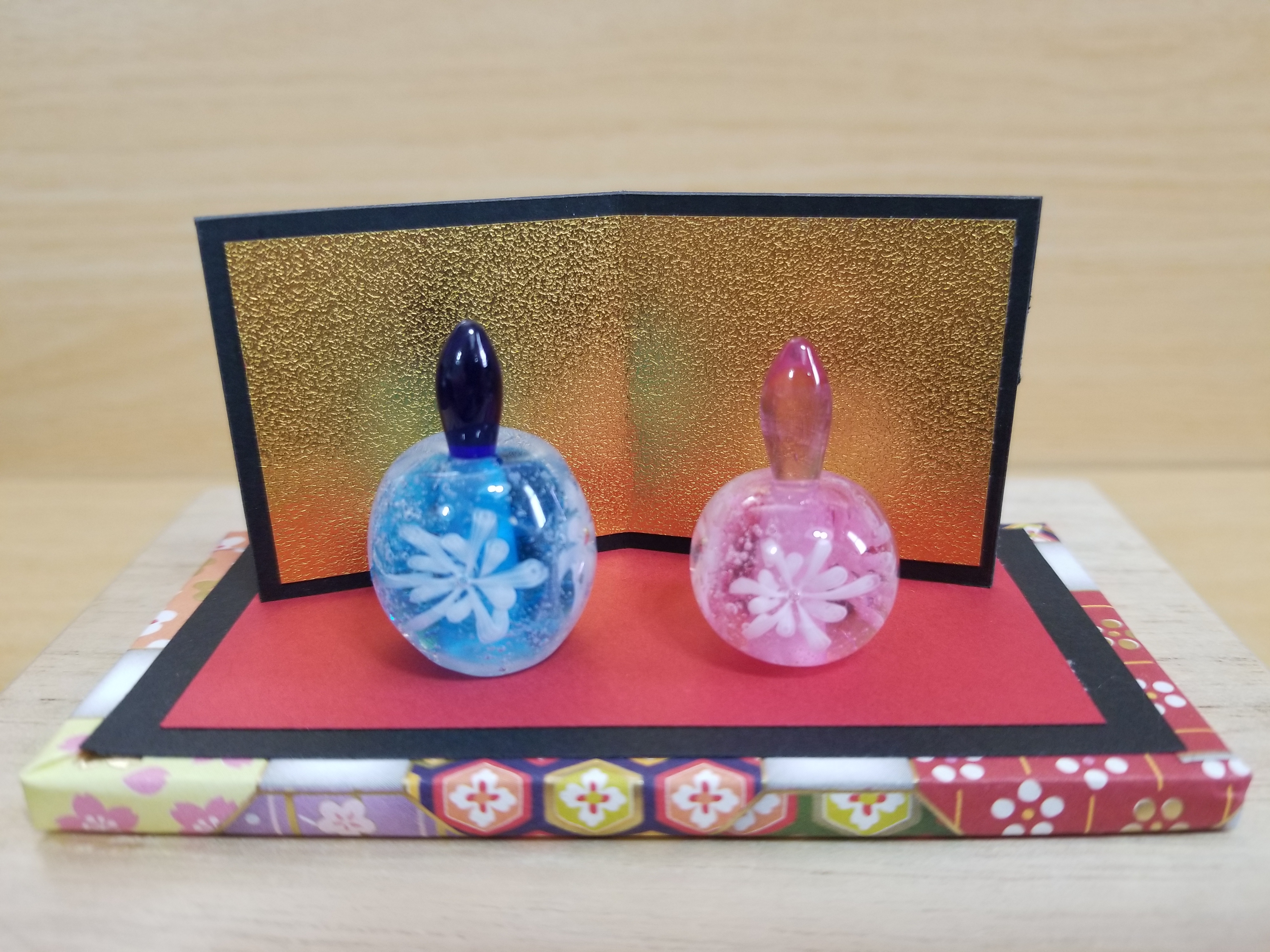 専用ページ☆☆ガラスのお雛飾り♪ おひなたま　とんぼ玉 ガラスのお雛飾り♪おひなたま☆ とんぼ玉
