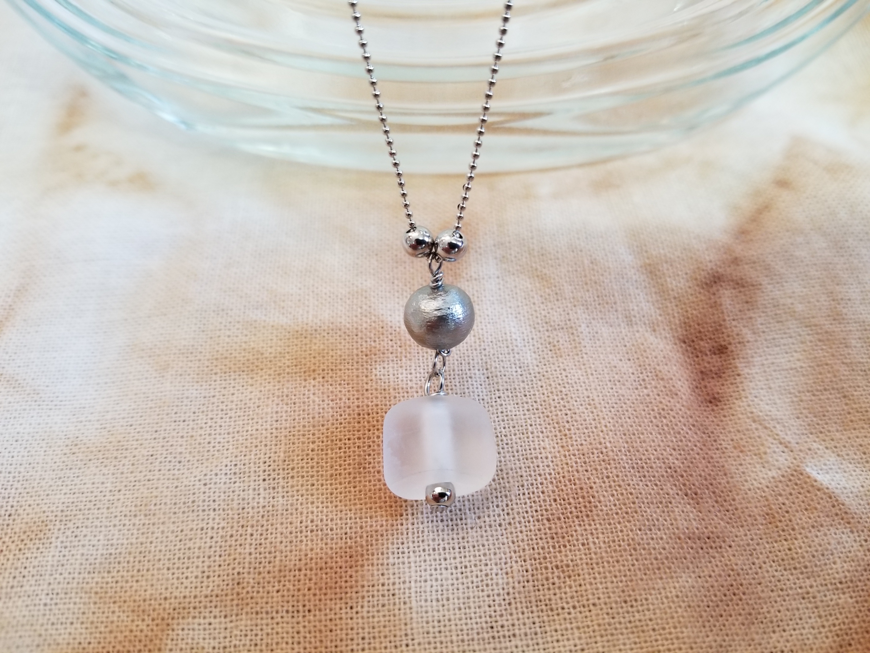 となりのトトロ　とんぼ玉ネックレス ジブリ美術館限定 となりのトトロ トンボ玉ネックレス(縦