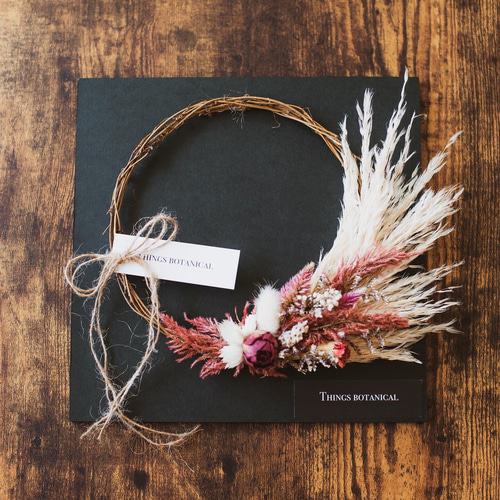 THINGS BOTANICAL パンパスグラスのリース ドライフラワー ACO 通販