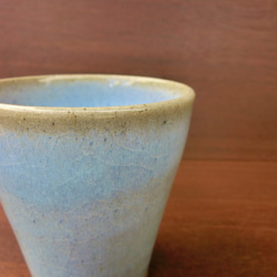 優しい天然灰の釉（青） フリーカップ 2枚目の画像