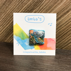 amba’s 手工刺繡別針-小河日落 第2張的照片