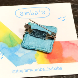 amba’s 手工刺繡別針-小河日落 第3張的照片