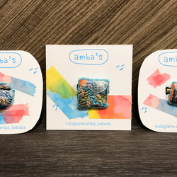 amba’s 手工刺繡別針-小河日落 第5張的照片